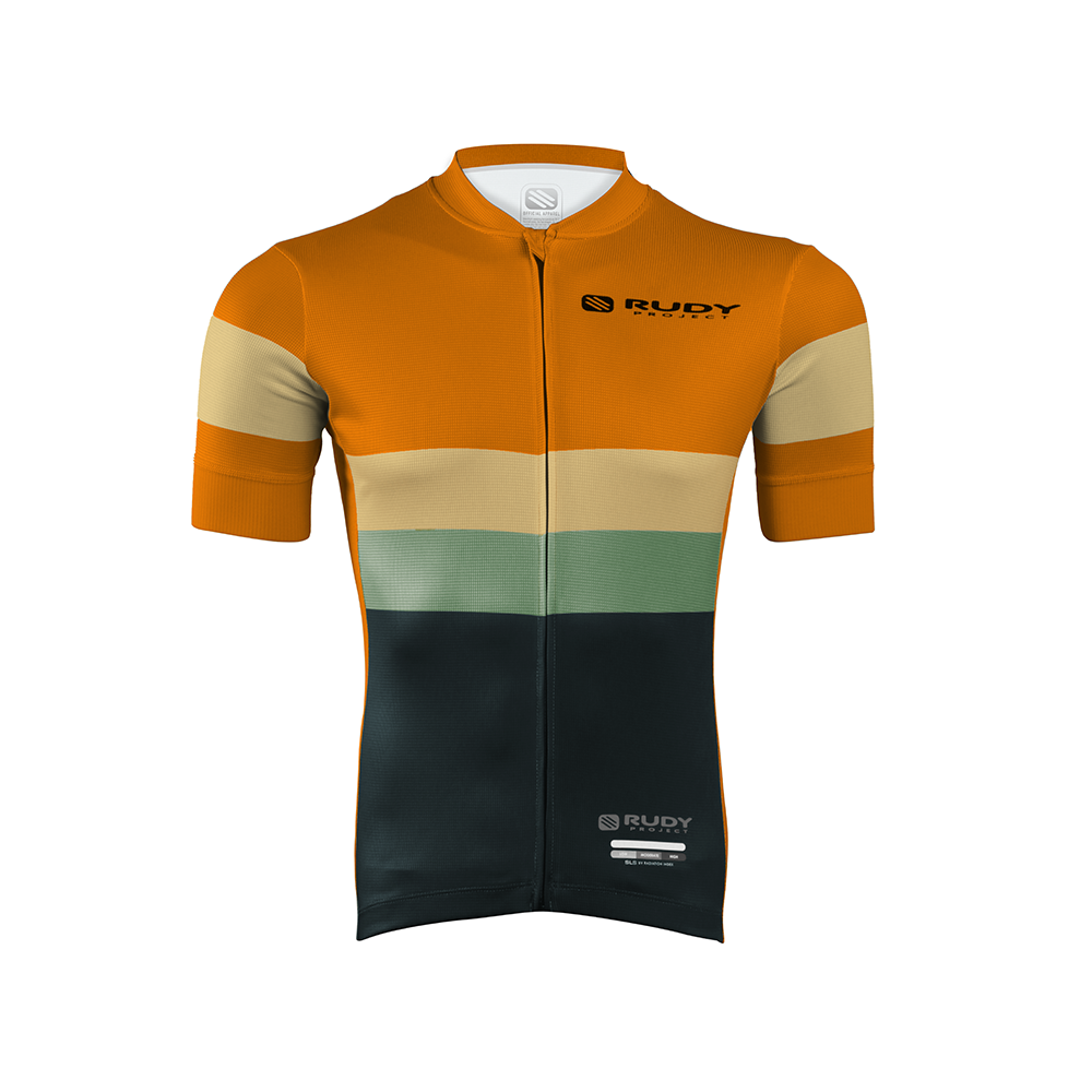 Men's Cycling Jersey in Orange/Dark Gray