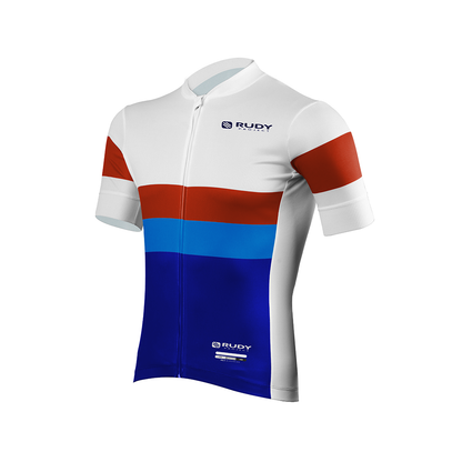 Men's Cycling Jersey in White/Blue