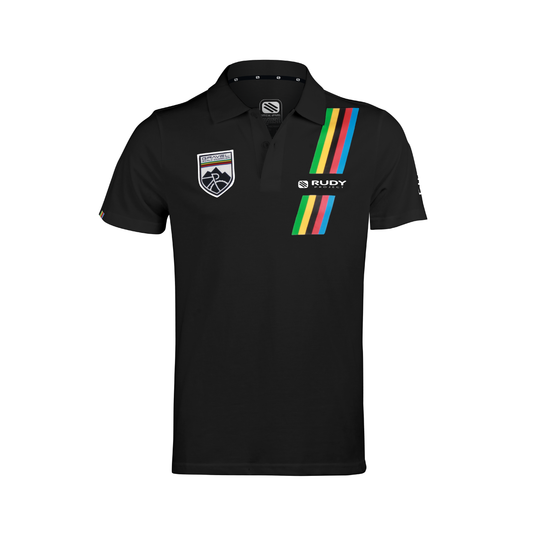 Limited Edition Gravel World Champion Polo Shirt in Black