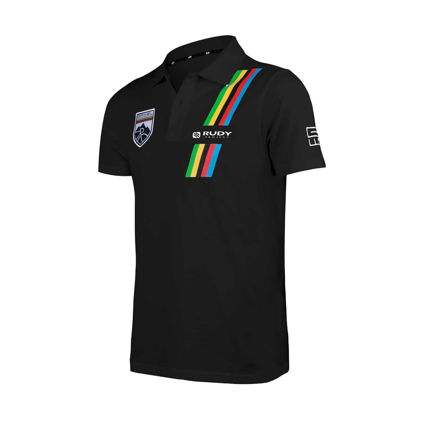 Limited Edition Gravel World Champion Polo Shirt in Black