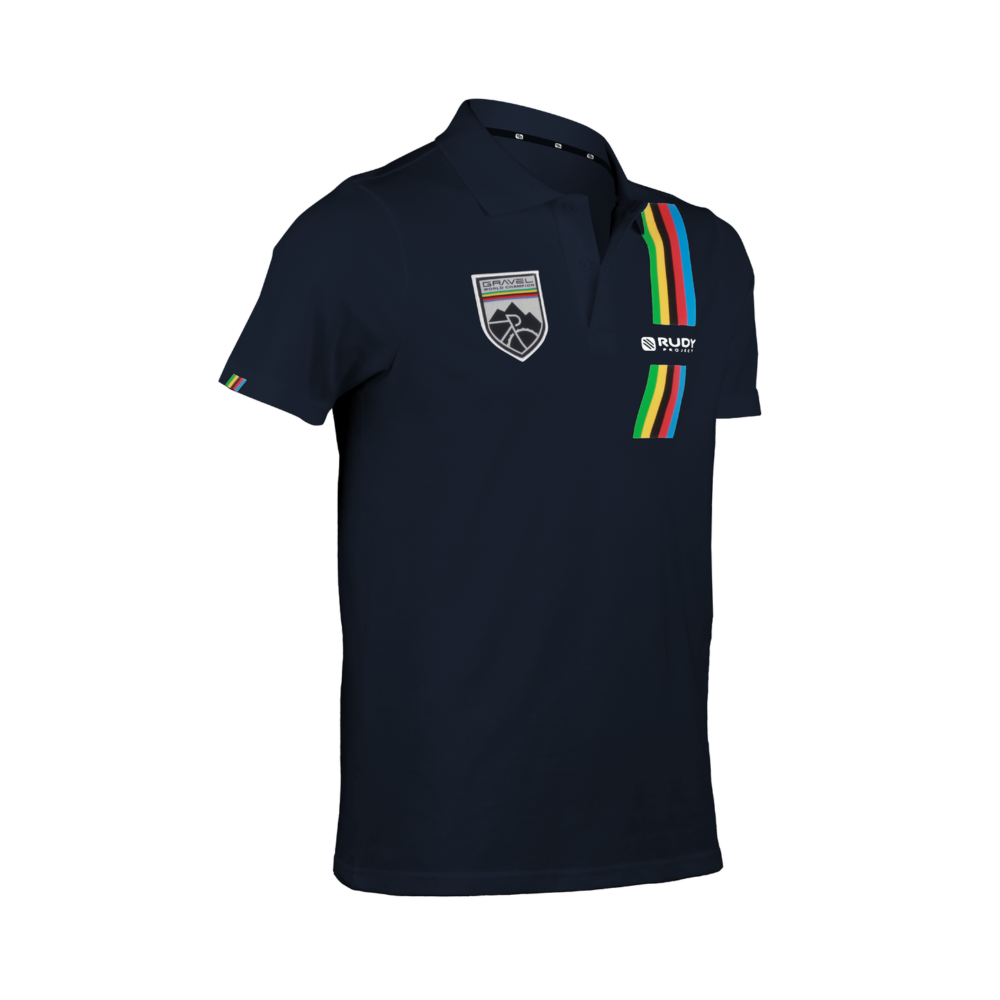 Limited Edition Gravel World Champion Polo Shirt in Navy