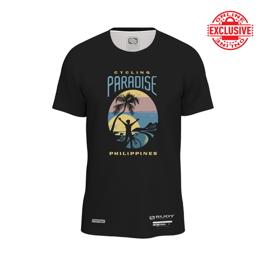Cycling Paradise Active Tee in Black