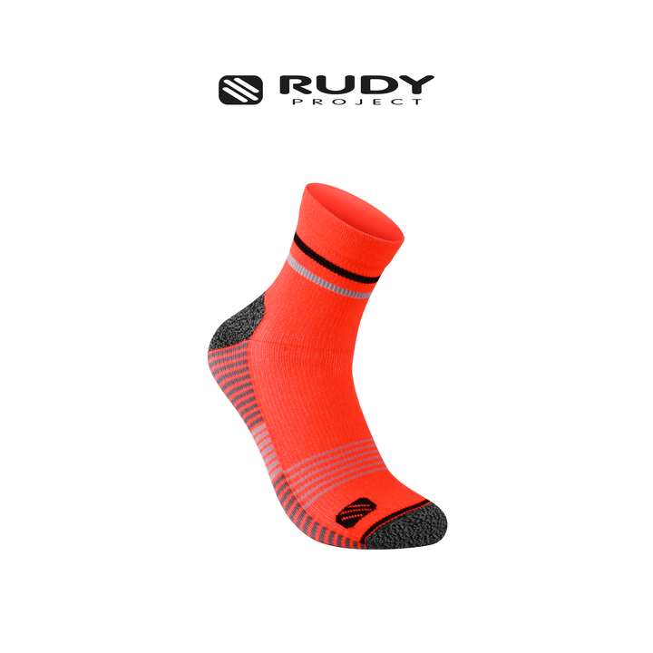 Mid Cut Sports Socks Orange Fluo