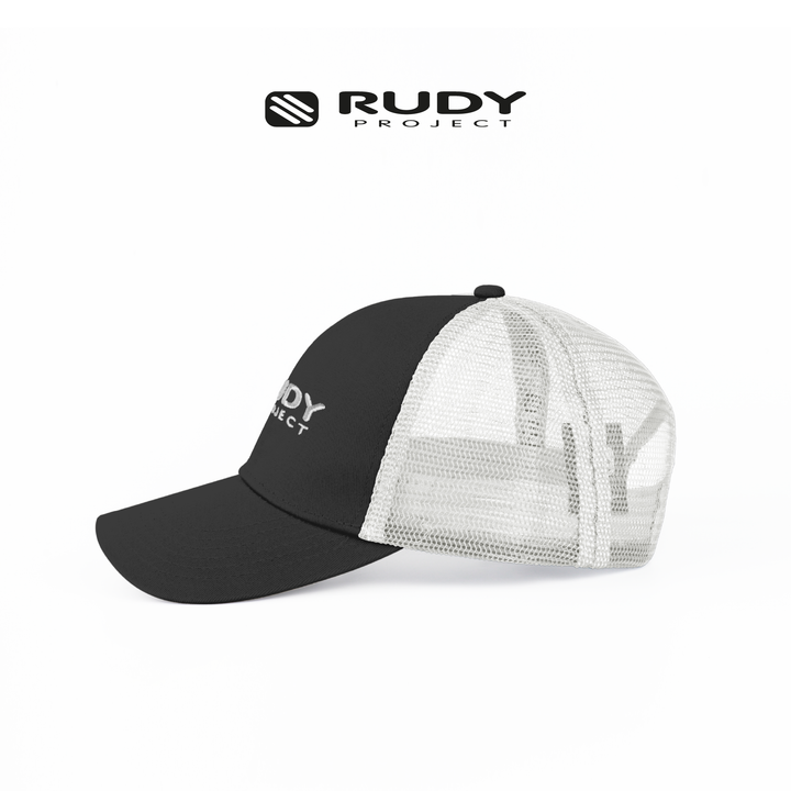Trucker Cap Black White