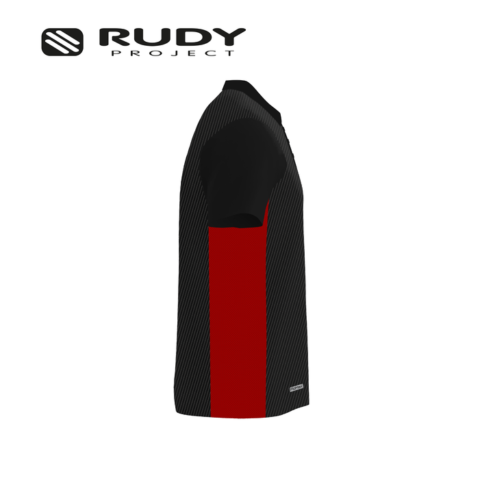 Fitwear Active Polo Black Red