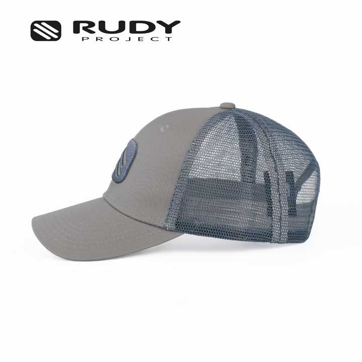 Emblem Logo Trucker Cap Gray
