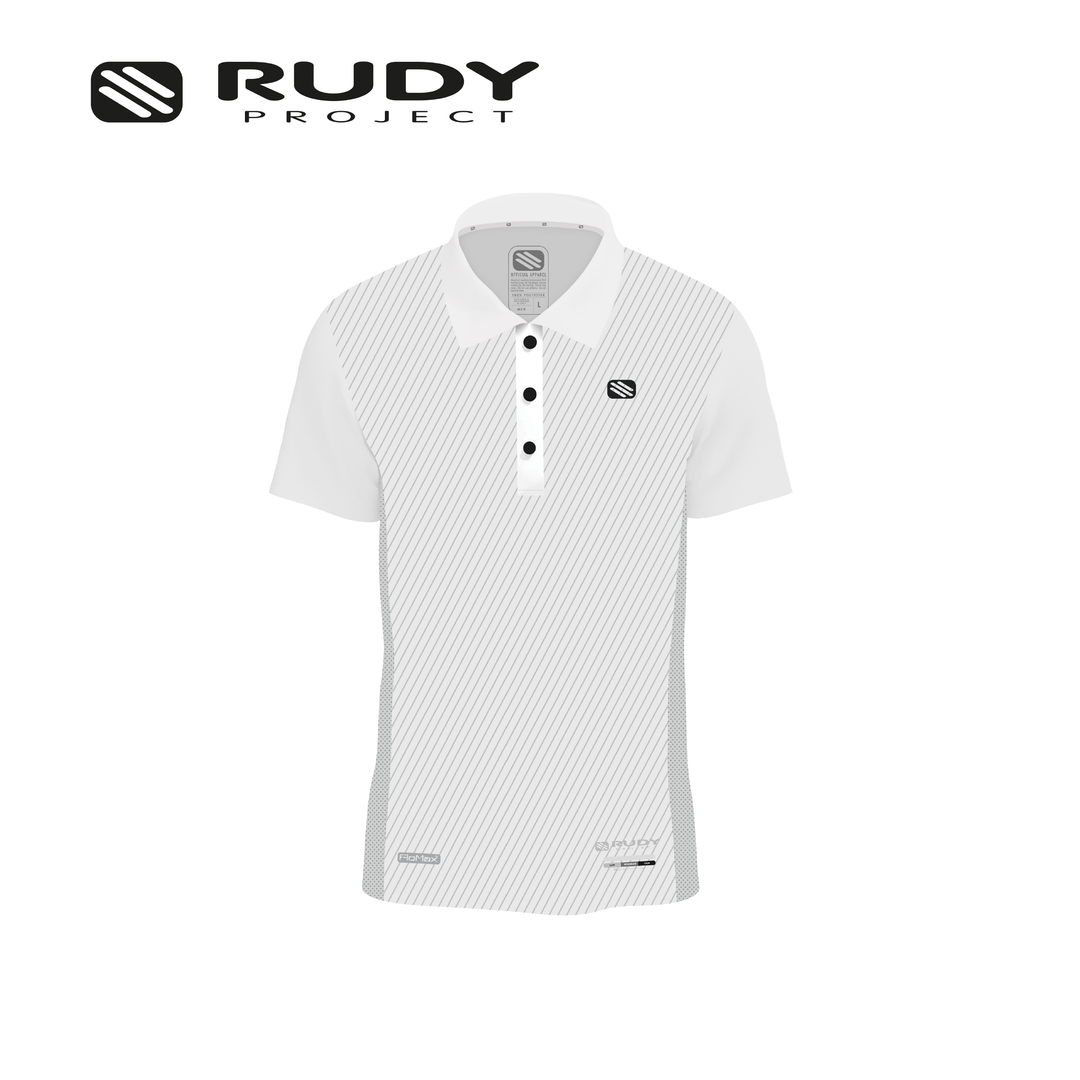 Fitwear Active Polo White Grey