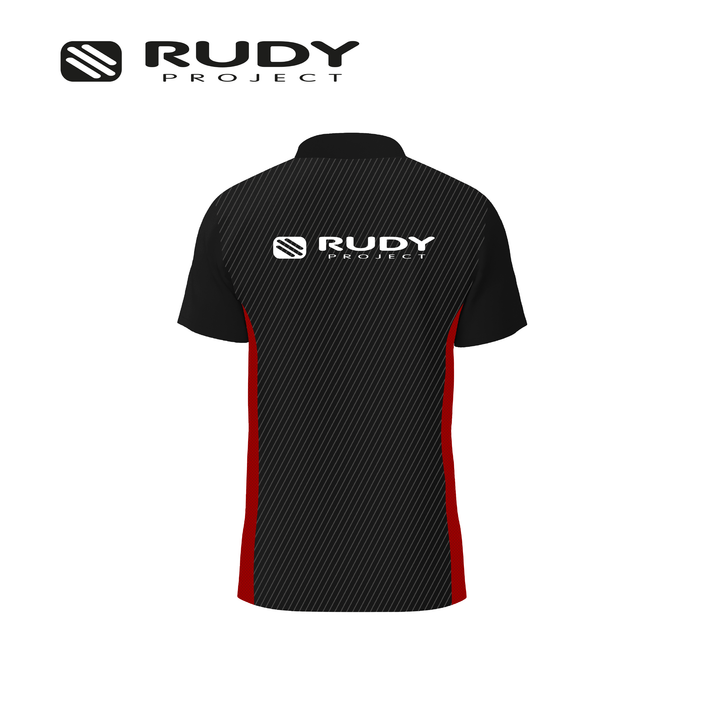 Fitwear Active Polo Black Red