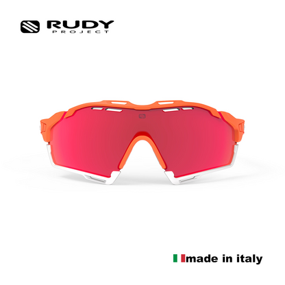 Rudy Project Performance Eyewear Cutline Mandarin Faded Coral C11 Multilaser Red Sunglasses for Cycling, Biking, or Sports