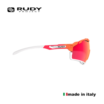 Rudy Project Performance Eyewear Cutline Mandarin Faded Coral C11 Multilaser Red Sunglasses for Cycling, Biking, or Sports