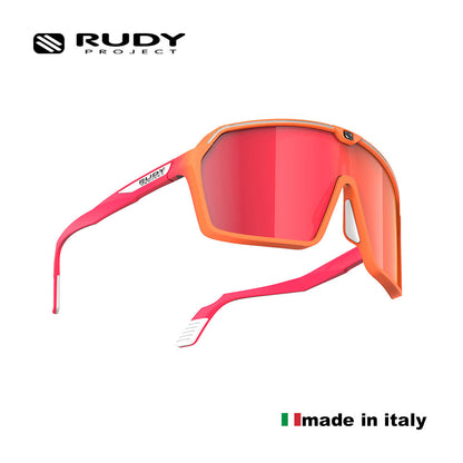 Rudy Project Performance Eyewear Spinshield Multilaser Red Cycling Shades Sunglasses for Men and Women - 88 Prestige
