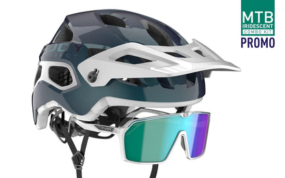 Rudy Project Helmet MTB Combo Kit Limited Edition in Iridescent Blue (Shiny)
