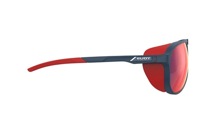 Stardash Eyewear in Blue Navy Matte - Multilaser Red Lens